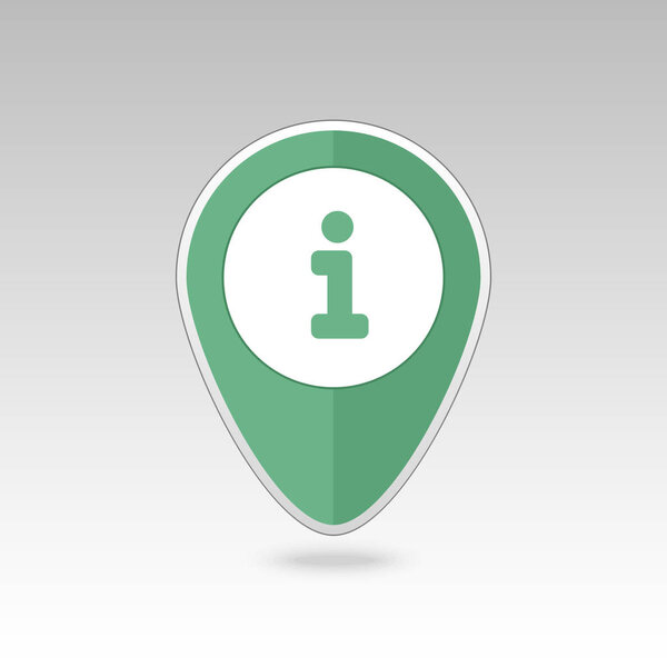 Information pin map icon. Map pointer. Map markers