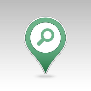 Arama simgesi. Büyüteç, büyüteç veya loupe