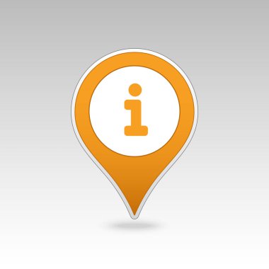 Bilgi pin harita simgesi. Harita işaretçisi. Harita işaretçileri