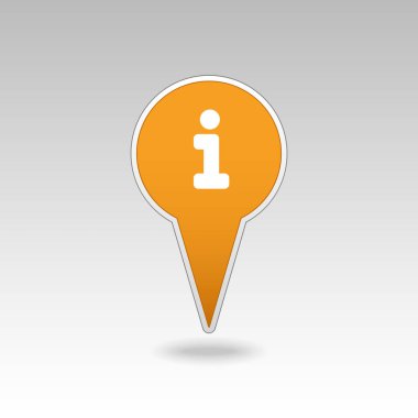 Bilgi pin harita simgesi. Harita işaretçisi. Harita işaretçileri