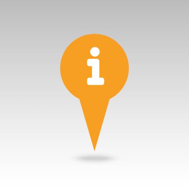 Bilgi pin harita simgesi. Harita işaretçisi. Harita işaretçileri