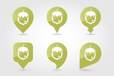 Fındık, Fındık pin harita simgesi. Meyve Somun işareti