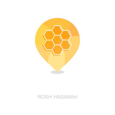 Arı peteği. Rosh Hashanah simgesi. Shana tova