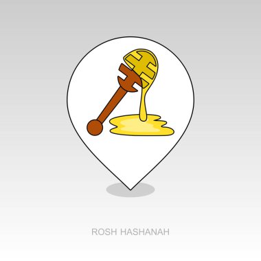 Bal ayı. Rosh Hashanah simgesi. Shana tova