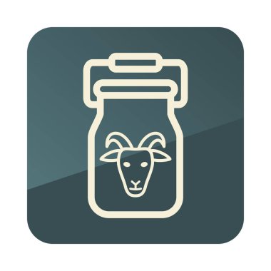 Süt için kapsayıcı simge vektör