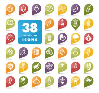 Sebze pin harita simgesi