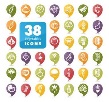 Sebze pin harita simgesi