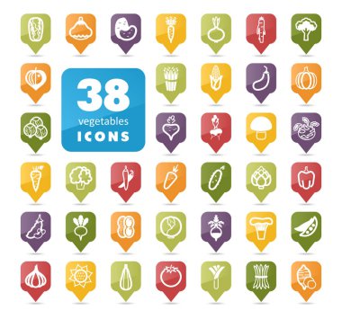 Sebze pin harita simgesi