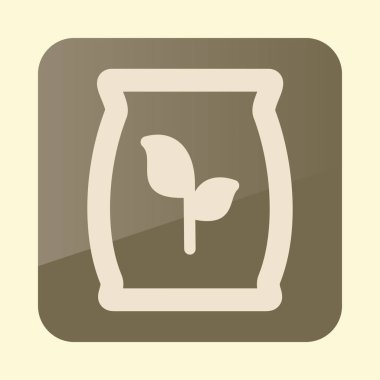 Gübre düz vektör simgesi