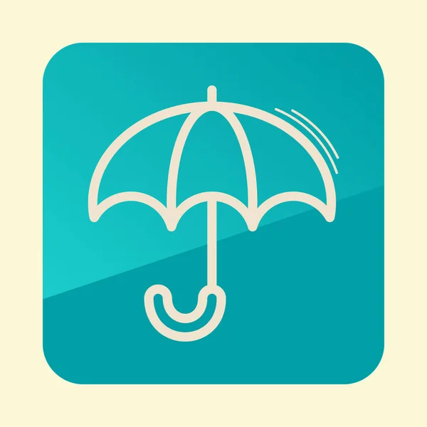 Ícone de contorno guarda-chuva. Símbolo de proteção contra chuva —  Vetores de Stock