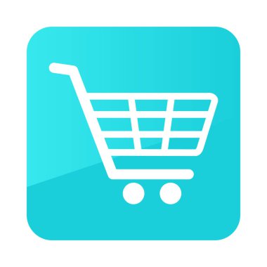 Alışveriş sepeti izole vektör simgesi