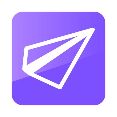 Kağıt Uçak, ileti simgesi düz vektör simgesi