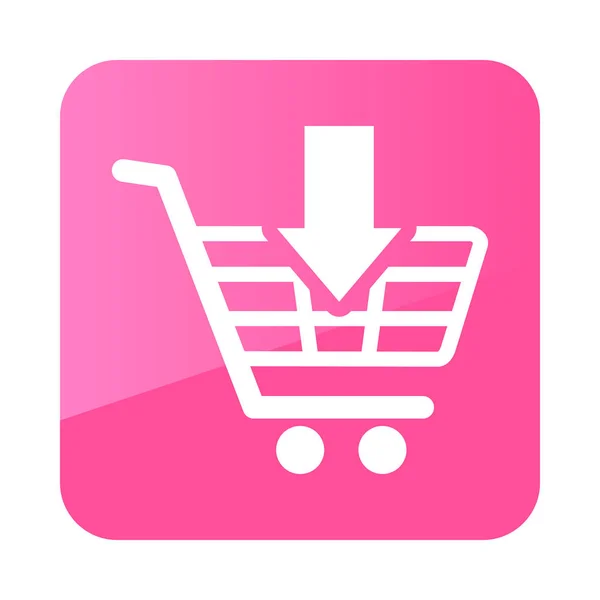 Shopping cart with an arrow icon — Stock Vector