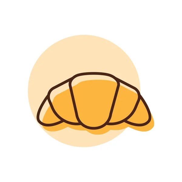 Icona Del Vettore Croissant Segno Fast Food Simbolo Grafico Progettazione — Vettoriale Stock