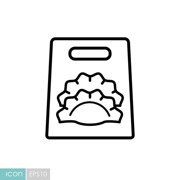 Γρήγορη Παράδοση Τροφίμων Πάρει Μακριά Χάρτινη Τσάντα Διάνυσμα Εικονίδιο Σύμβολο — Διανυσματικό Αρχείο