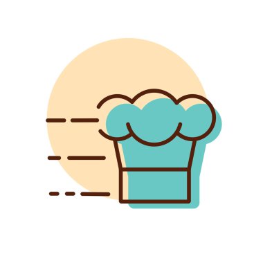 Hızlı teslimat vektör ikonu. Yemek pişirme web sitesi ve uygulama tasarımı, logo, uygulama, UI için grafik sembolü