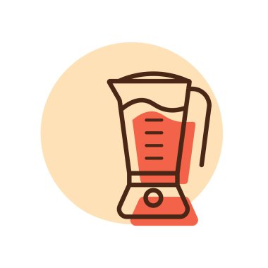 Elektrik karıştırıcı vektör simgesi. Mutfak aletleri. Yemek pişirme web sitesi tasarımı, logo, uygulama, Ui için grafik sembolü