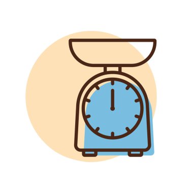 Vektör simgesini ölçeklendirir. Mutfak aletleri. Yemek pişirme web sitesi tasarımı, logo, uygulama, Ui için grafik sembolü