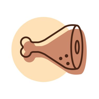 Domuz tavlası vektör ikonu yiyecek eti. Barbekü ve bbq ızgara tabelası. Yemek pişirme web sitesi ve uygulama tasarımı, logo, uygulama, UI için grafik sembolü