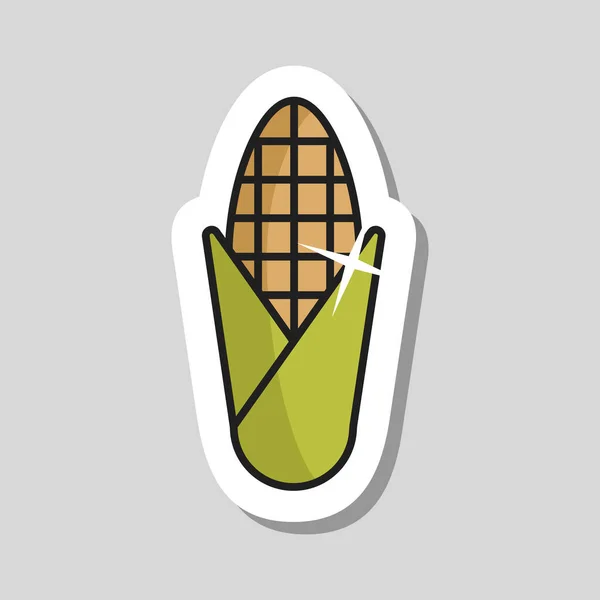 Corncob Vektor Symbol Grill Und Grill Zeichen Gemüse Grafiksymbol Zum — Stockvektor