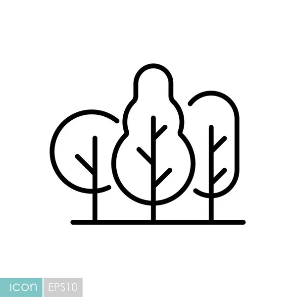 Φυλάκιο Διάνυσμα Δάσους Σημάδι Φύσης Σύμβολο Γραφήματος Για Σχεδιασμό Ιστοσελίδων — Διανυσματικό Αρχείο