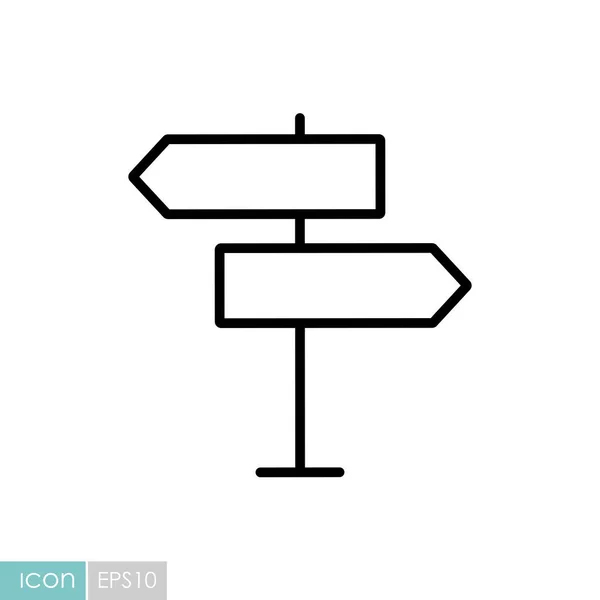 Εικονίδιο Διανύσματος Πινακίδα Πλοήγησης Σύμβολο Γραφήματος Για Σχεδιασμό Ιστοσελίδων Και — Διανυσματικό Αρχείο