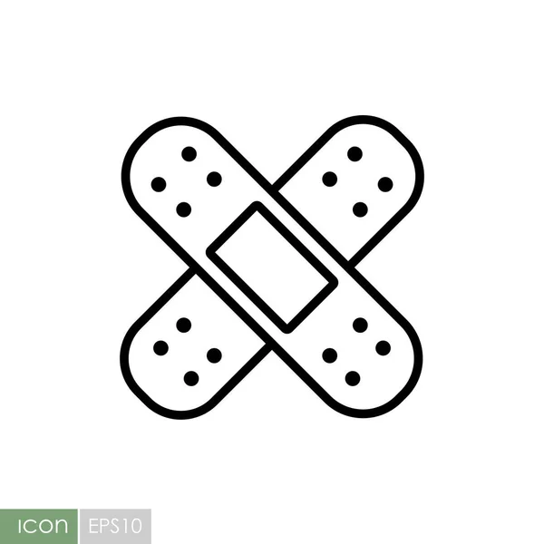 Значок Вектора Клея Гипса Медицина Здравоохранение Медицинская Поддержка Графический Символ — стоковый вектор