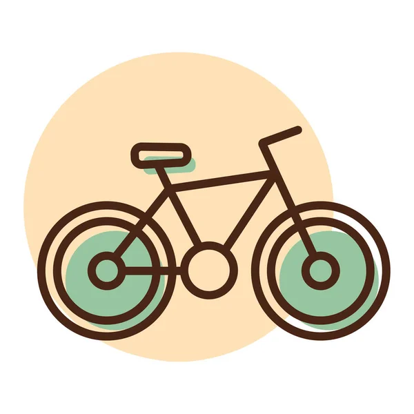 Cykelvektorikon Campingskylt Diagram Symbol För Resor Och Turism Webbplats Och — Stock vektor