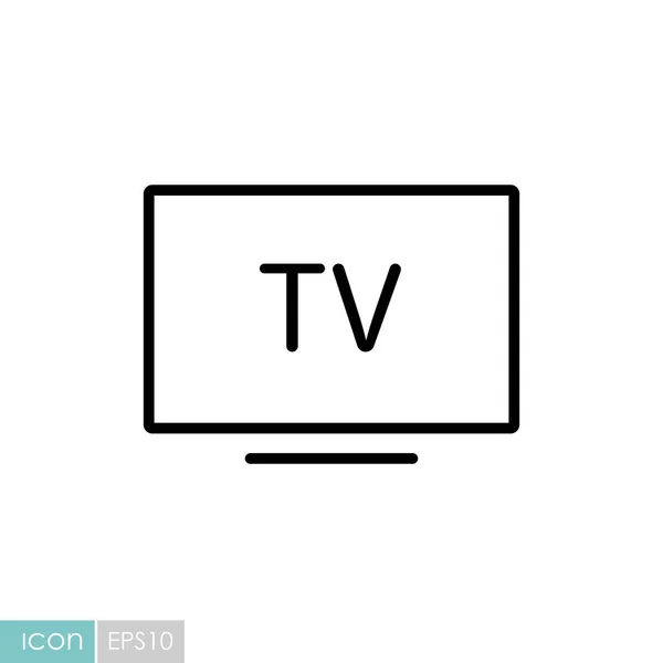 Έξυπνη Τηλεόραση Επίπεδη Διάνυσμα Εικονίδιο Σύμβολο Γραφήματος Για Οικιακό Ηλεκτρικό — Διανυσματικό Αρχείο