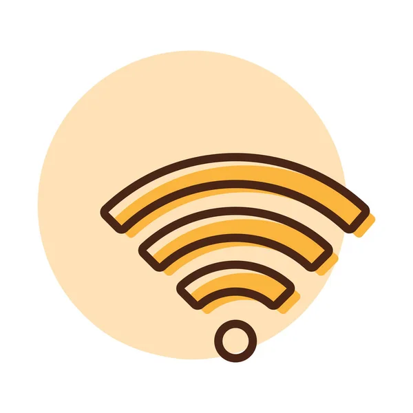 Бездротової Мережі Плоский Вектор Значок Символ Графіку Телекомунікаційного Веб Сайту — стоковий вектор
