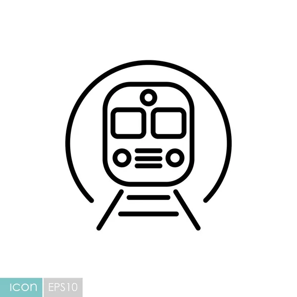 Metro Metro Metro Tren Plano Vector Icono Símbolo Gráfico Para — Archivo Imágenes Vectoriales