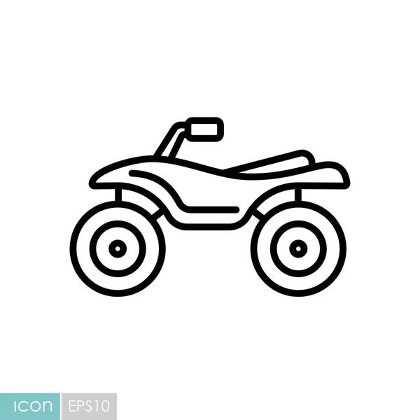 Atv Αναβάτη Quad Ποδήλατο Επίπεδη Διάνυσμα Εικονίδιο Σύμβολο Γραφήματος Για — Διανυσματικό Αρχείο