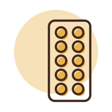 Haplar vektör ikonunu soyar. İlaç ve sağlık sigortası, tıbbi destek işareti. Tıbbi web sitesi ve uygulama tasarımı için grafik sembolü, logo, uygulama, UI