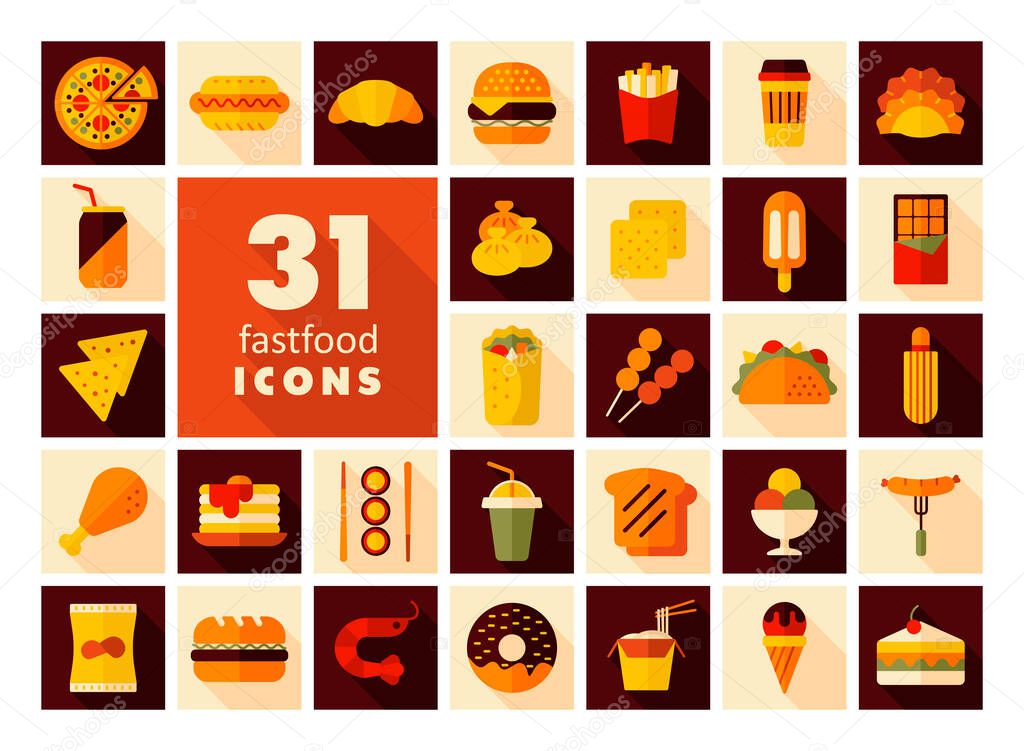 Fastfood, Food court vector icon. Graph symbol for cooking web site and apps design, logo, app, UI