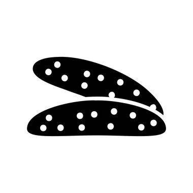 İki çıtır bisküviyi gösteren basit bir simge. Bu simge kafe menüleri, yemek blogları veya dijital tarif kitapları için uygundur..