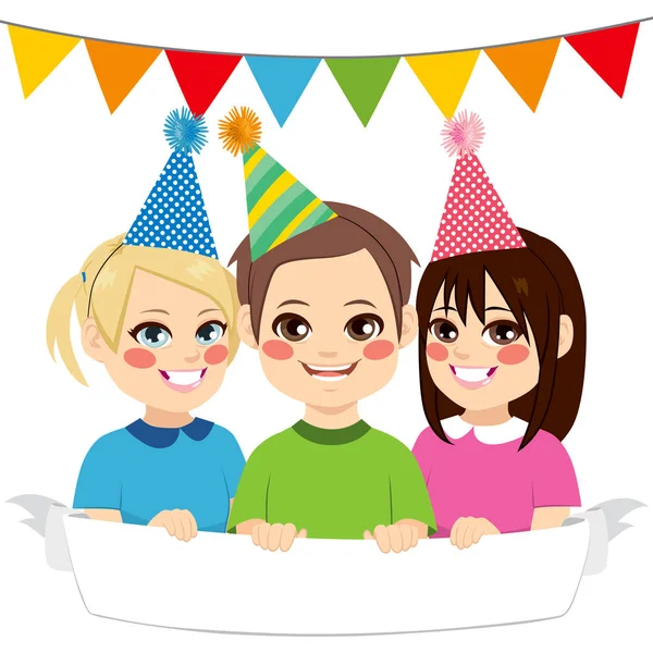 Happy Party Kids — Stock Vector