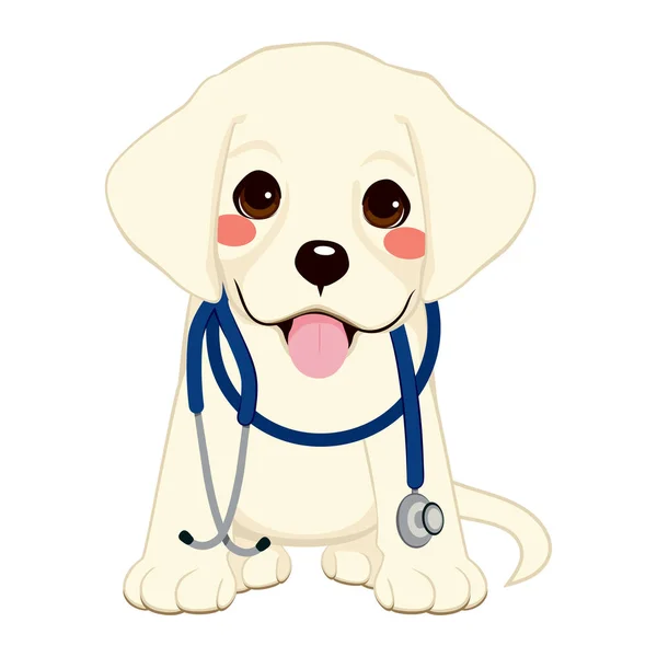 Estetoscopio veterinario para perros — Vector de stock