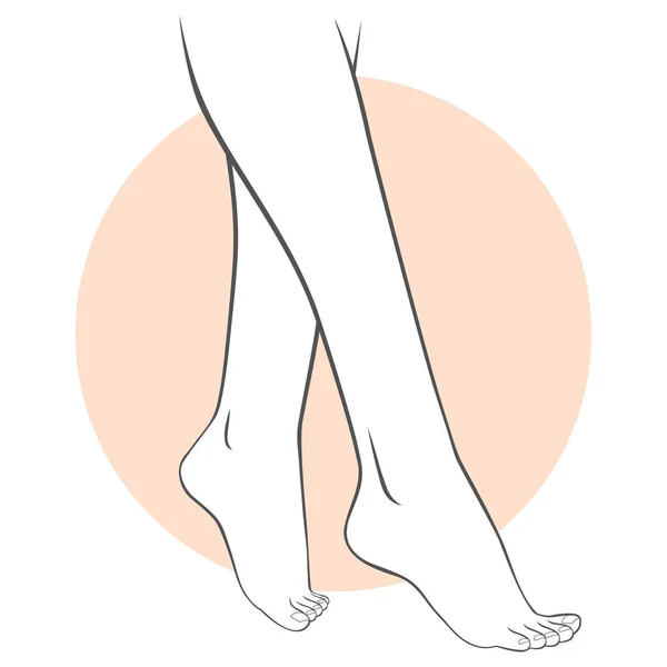 Педикюр догляд за ногами — стоковий вектор