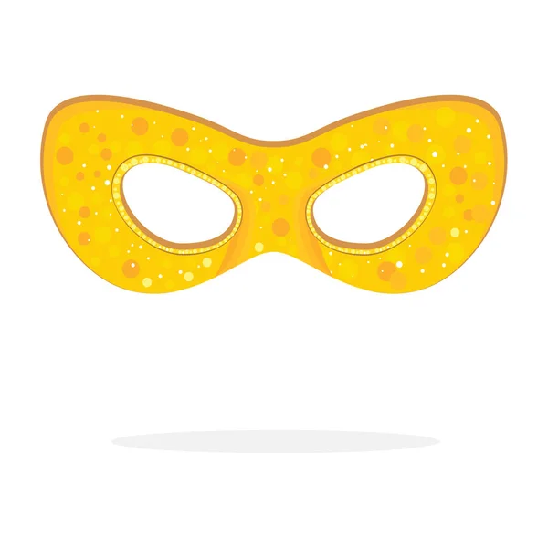 Golden Carnival Mask — Stock Vector