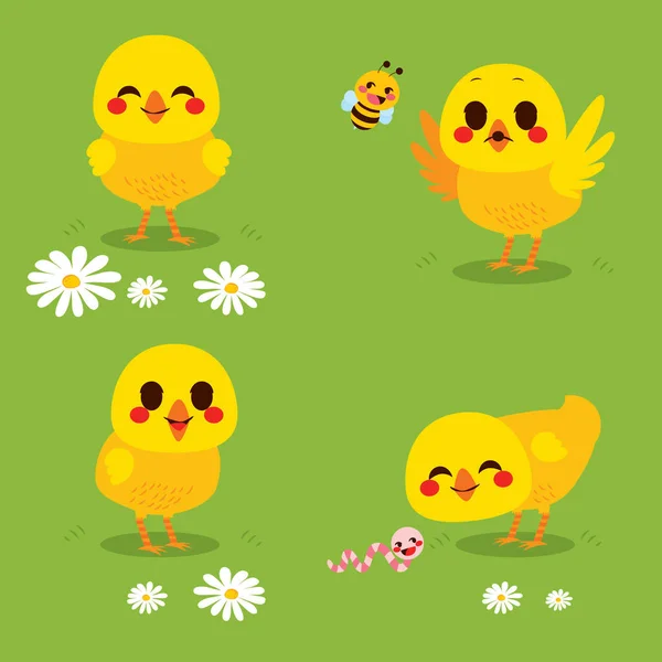 Spring Chick — Stock Vector