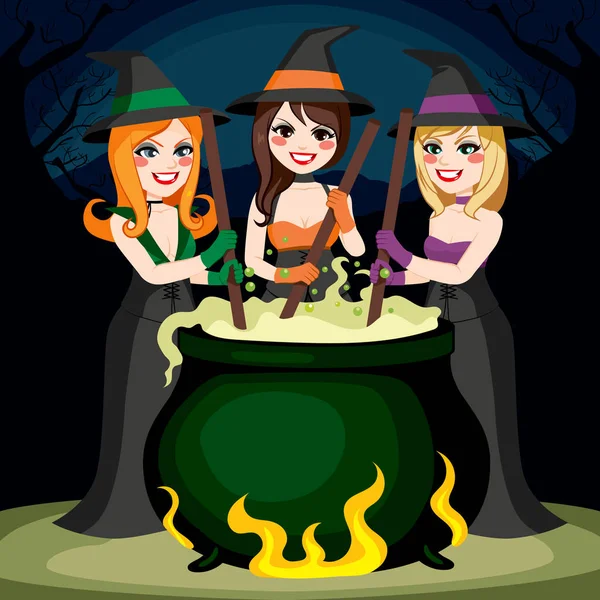 Halloween heksen potion — Stockvector