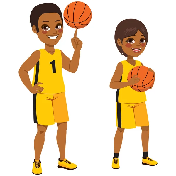 Basketball Players — Stock Vector