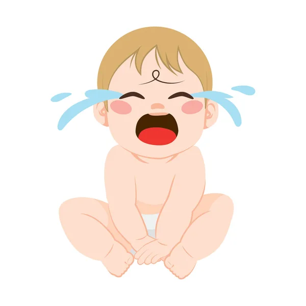 Baby Crying — Stock Vector