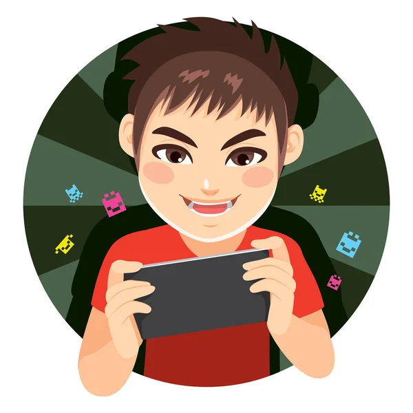 Gamer jongen — Stockvector