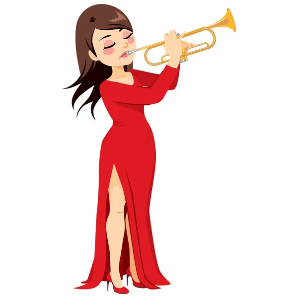 Trumpet Player — Stock Vector