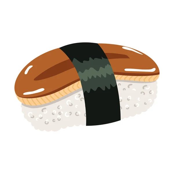 Sushi anguila Maki — Vector de stock