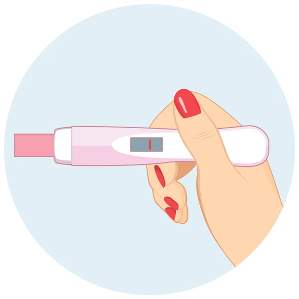 부정적인 임신 테스트 — 스톡 벡터