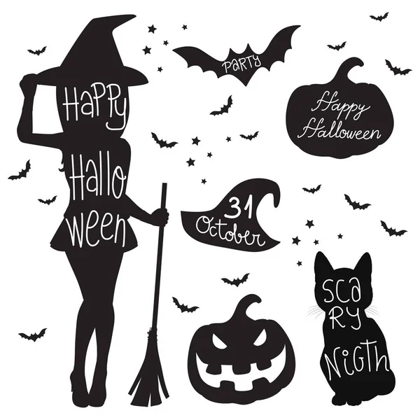 Halloween Symbol Elements — Stock Vector