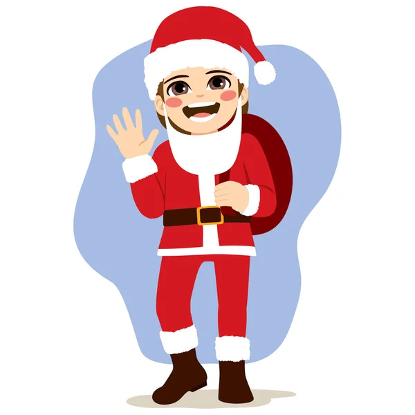 Santa Claus Boy — Stock Vector