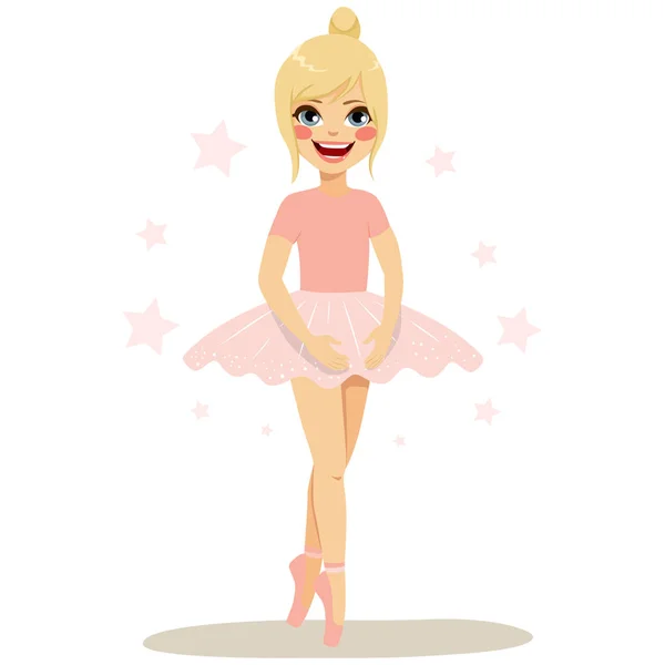 Niedliche Ballerina Mädchen — Stockvektor